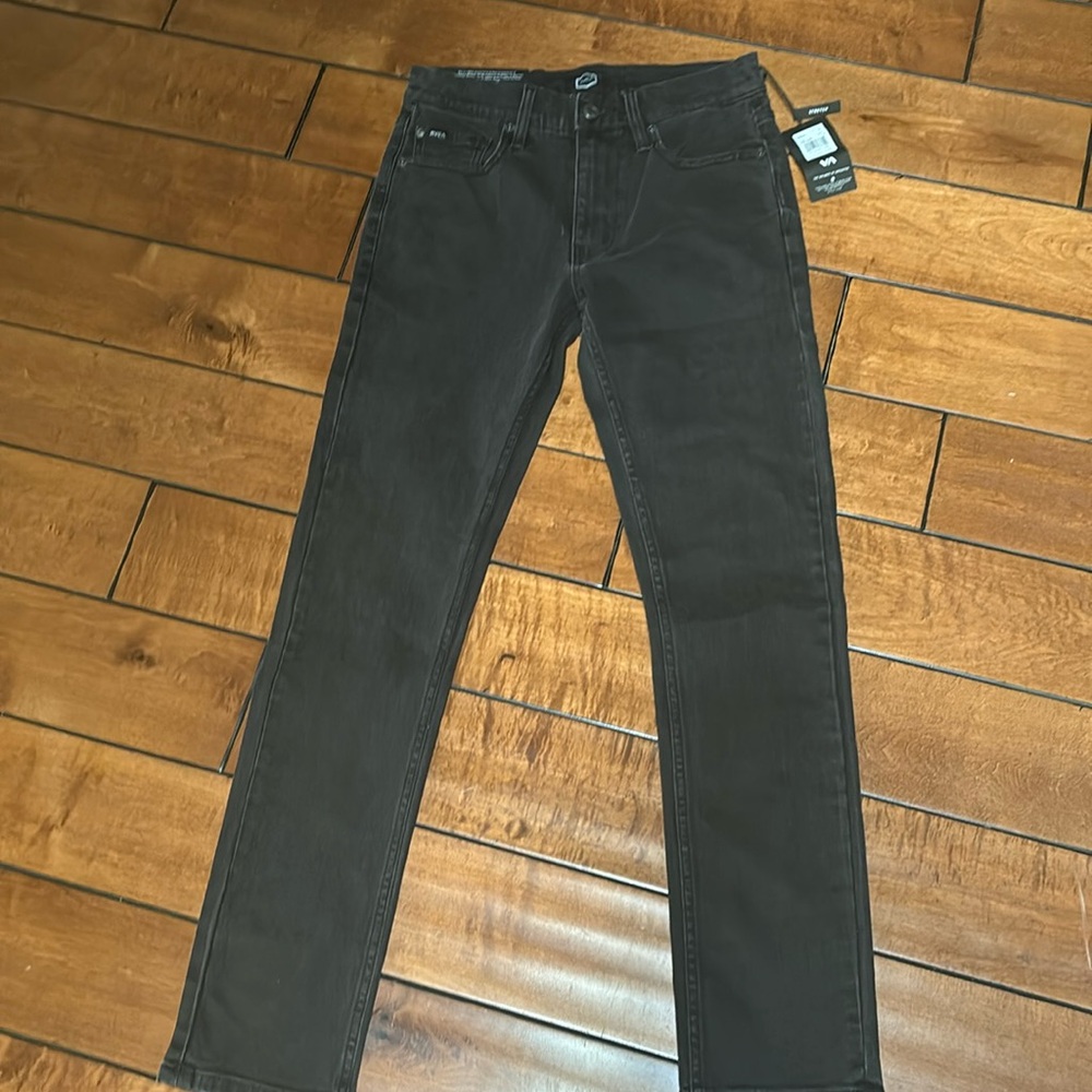 Black slim straight leg jeans new with tag waste 28 length 31